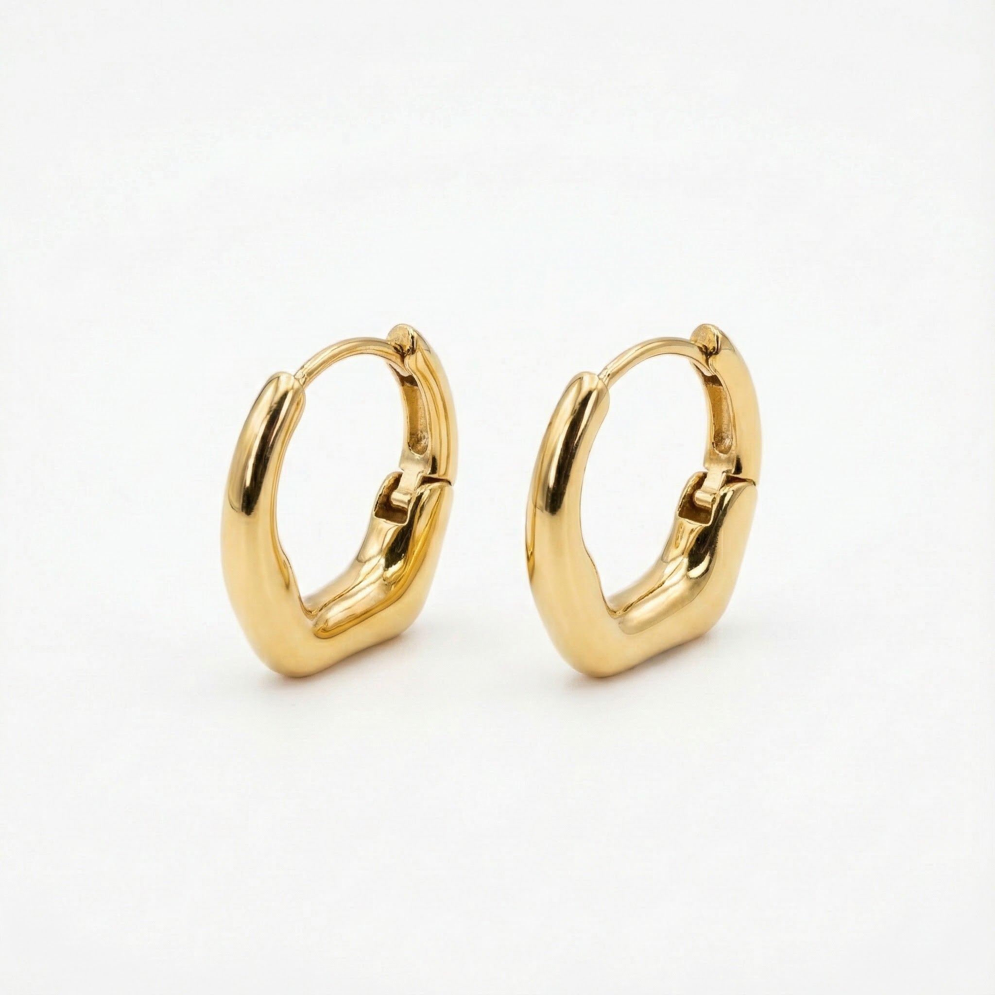 Sculpted Huggie Earrings